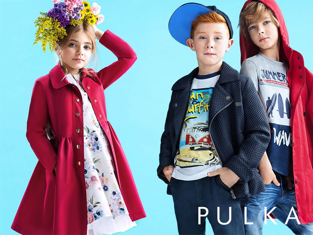 Детская одежда PULKA с яркими деталями
