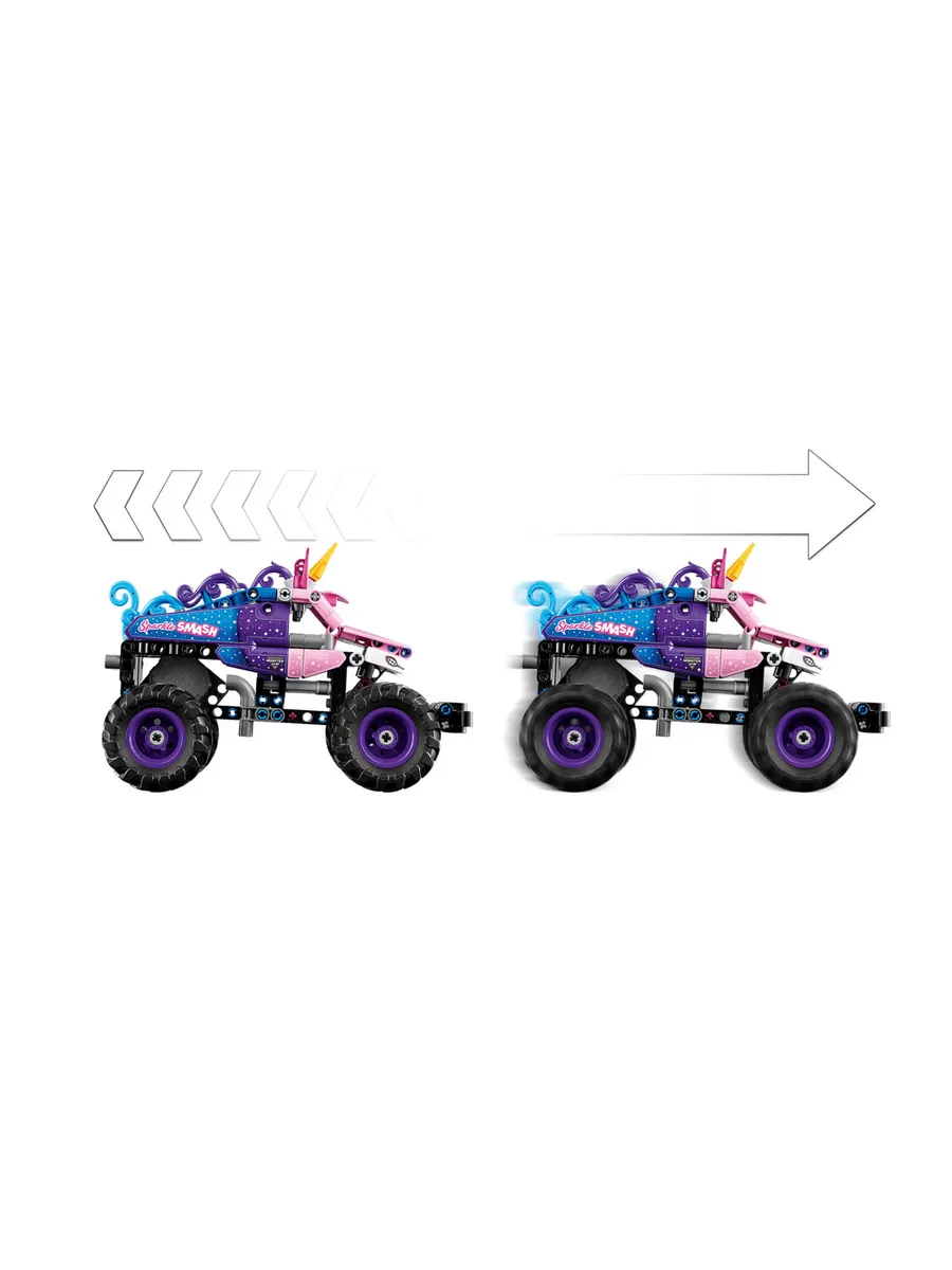 Конструктор Monster Jam 42220 Sparkle Smash с двигателем — фото 4