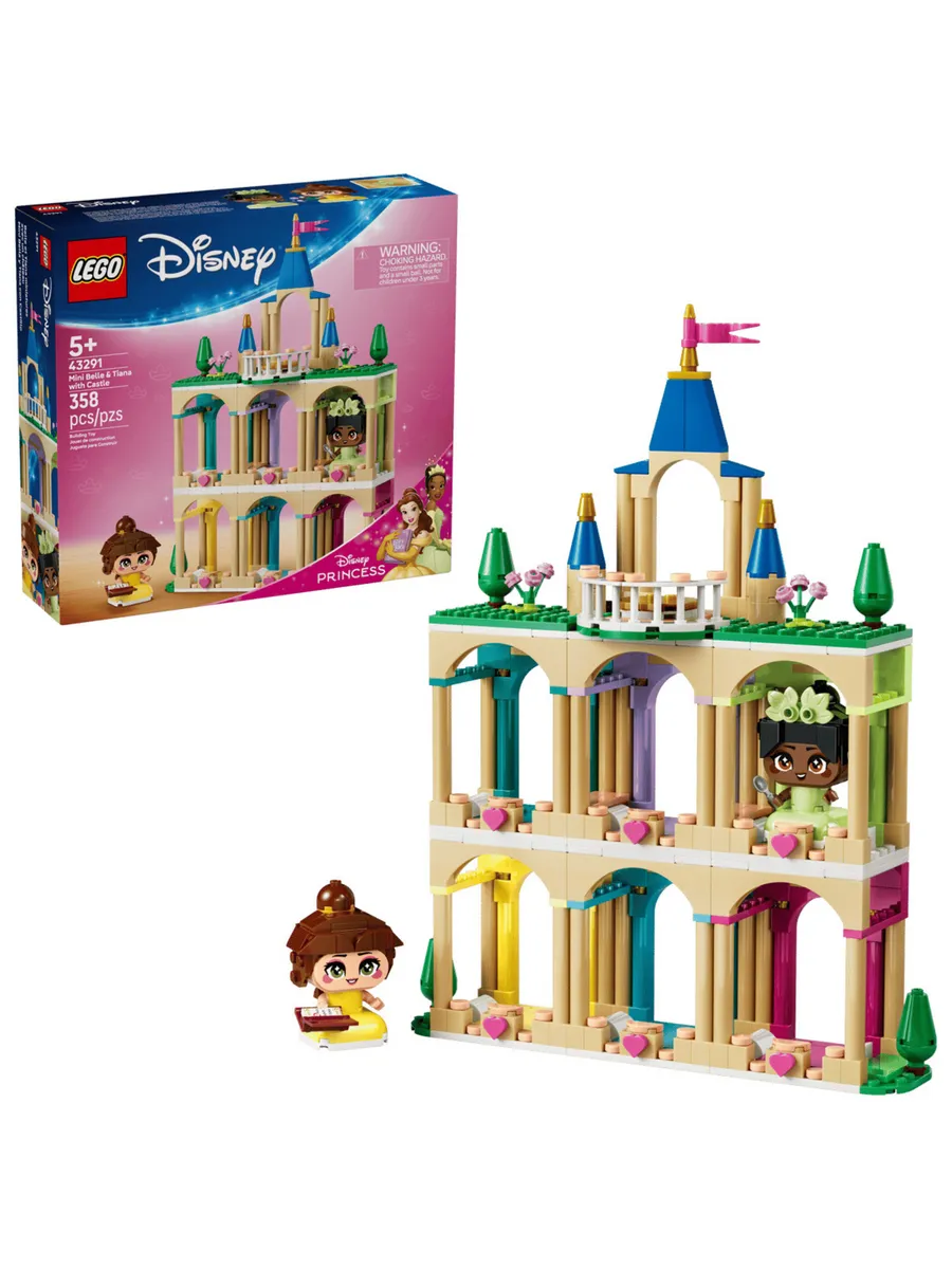 Конструктор Disney 43291 Мини-Белль и Тиана с замком