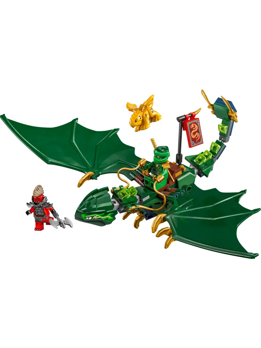 Конструктор NINJAGO 71829 Зеленый лесной дракон Ллойда — фото 3