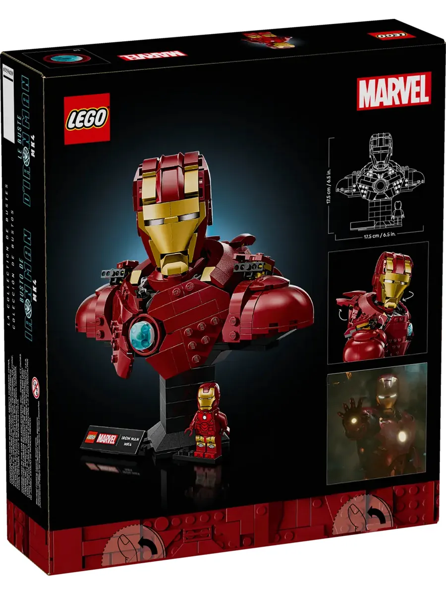 Конструктор Marvel 76327 Бюст Железного Человека MK4 — фото 2