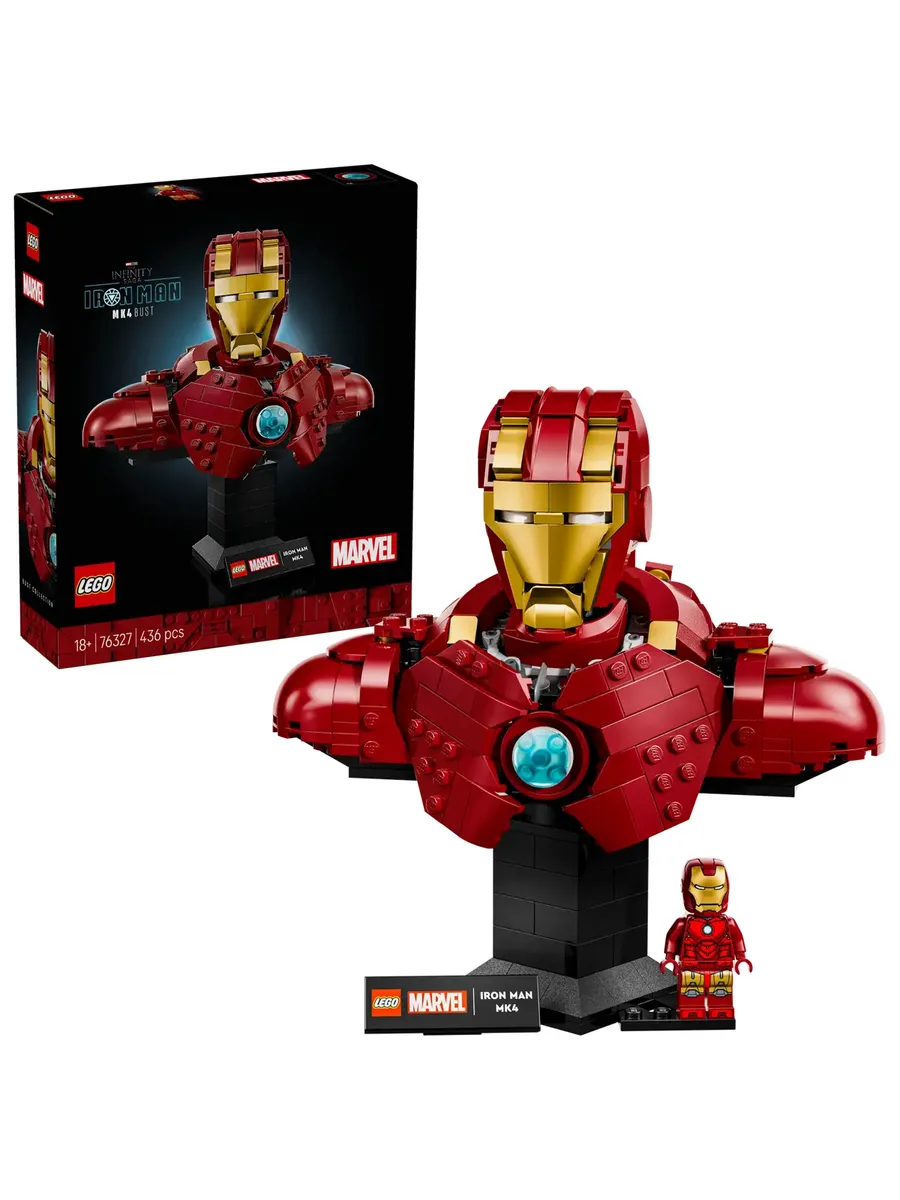 Конструктор Marvel 76327 Бюст Железного Человека MK4 — фото 1