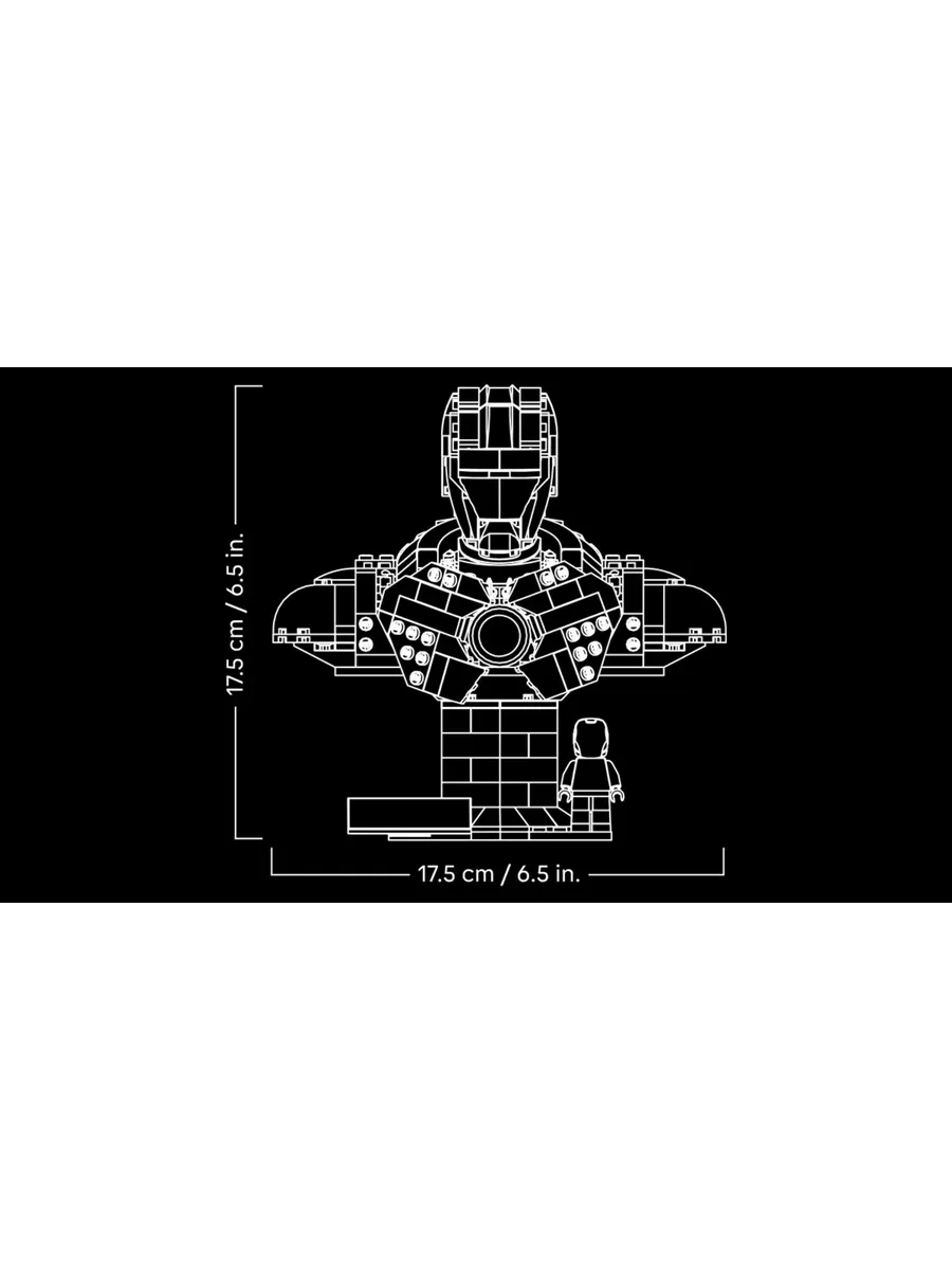 Конструктор Marvel 76327 Бюст Железного Человека MK4 — фото 6