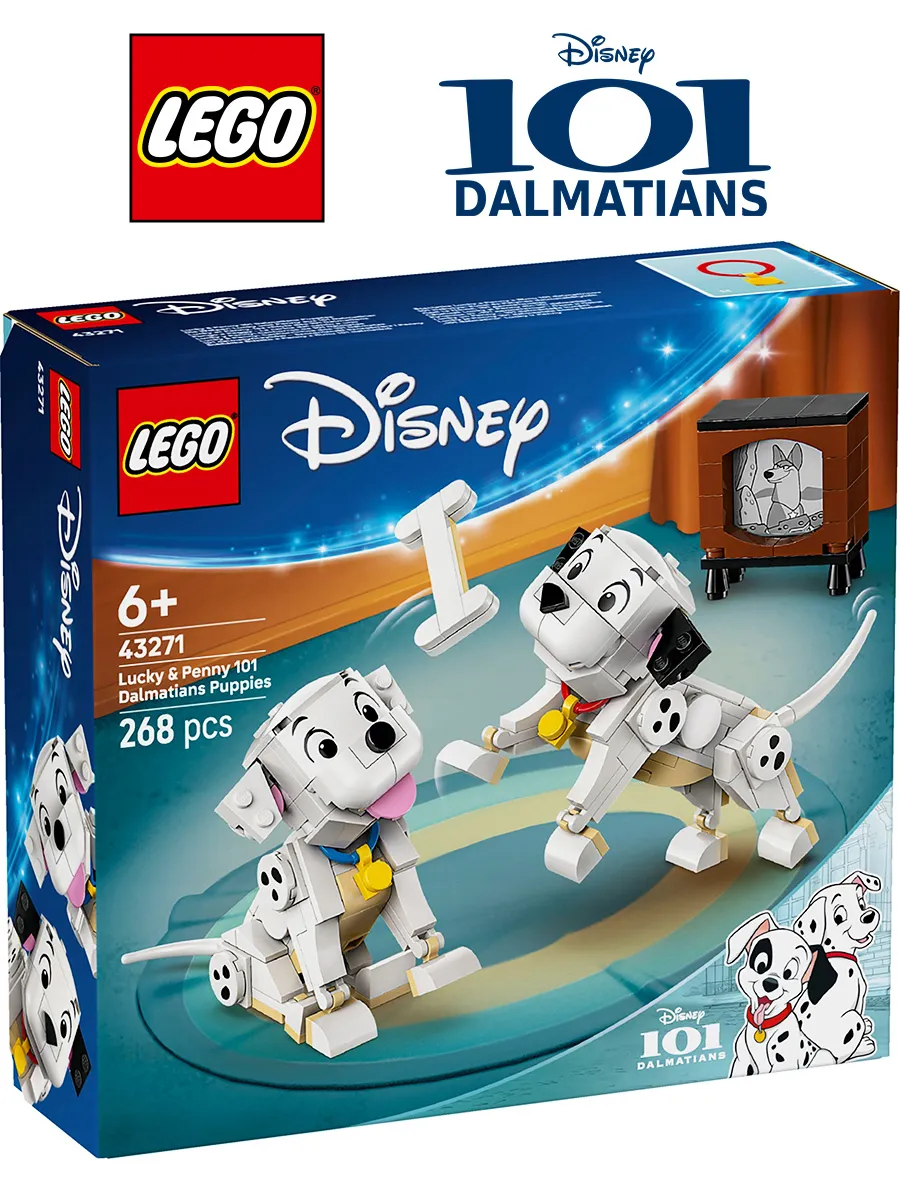 Конструктор Disney 43271 Щенки далматинцев Лаки и Пенни