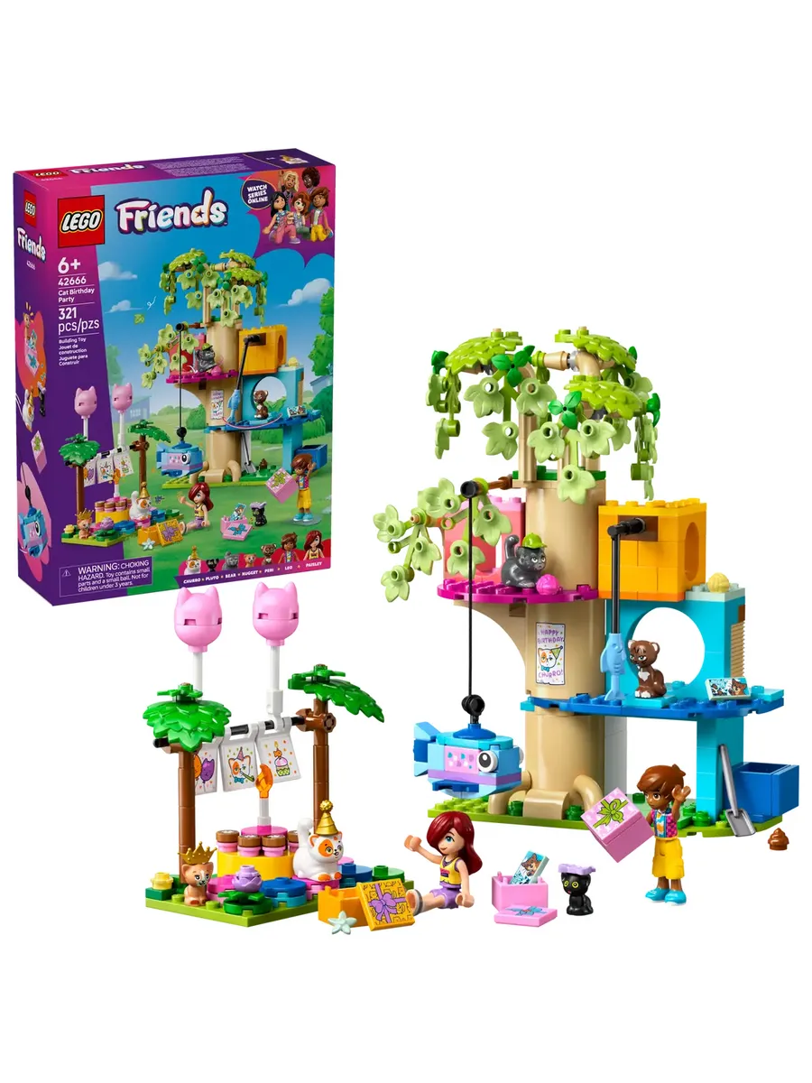 Конструктор Friends 42666 День рождения и домик на дереве