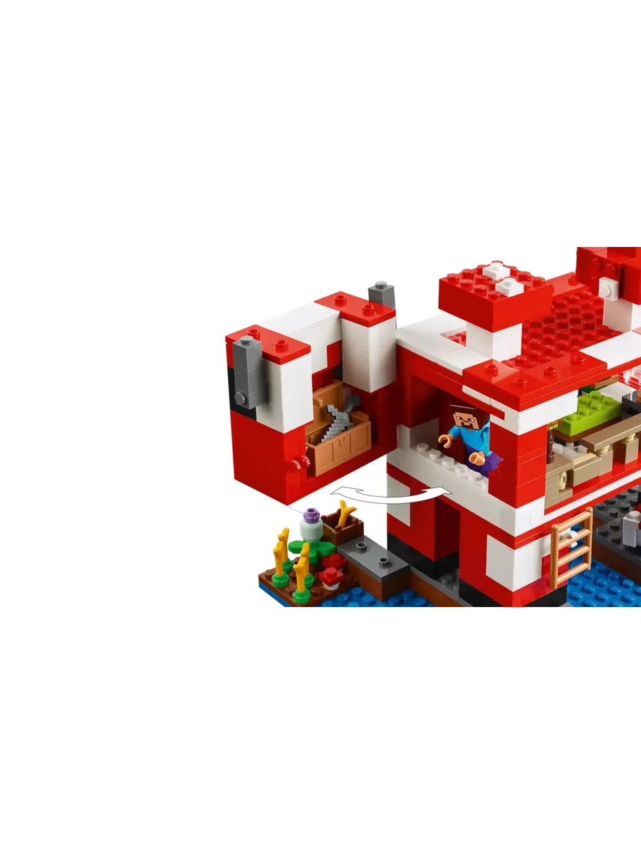 Конструктор Minecraft 21270 Грибной домик — фото 6