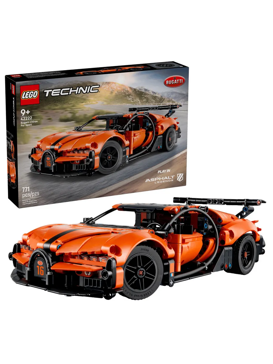 Конструктор Technic 42222 Bugatti Chiron Pur Sport Hypercar