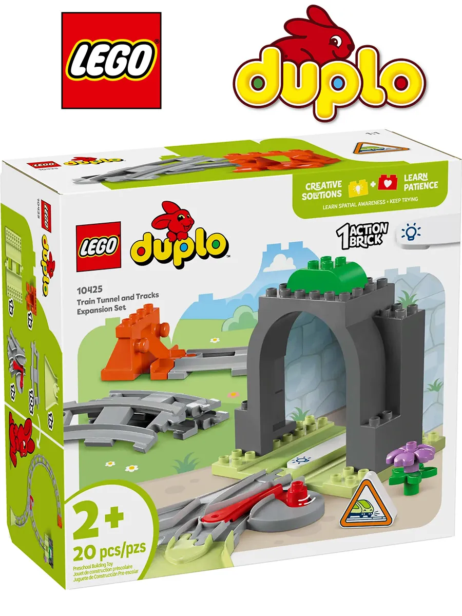 Конструктор DUPLO 10425 Набор туннель с рельсами — фото 1