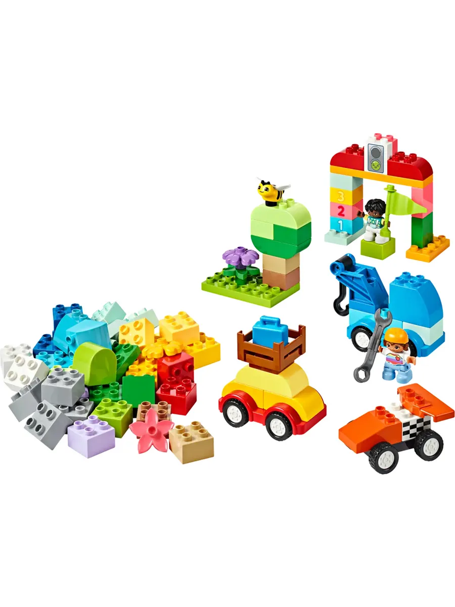 Конструктор DUPLO 10439 Коробка с кубиками и машины — фото 3