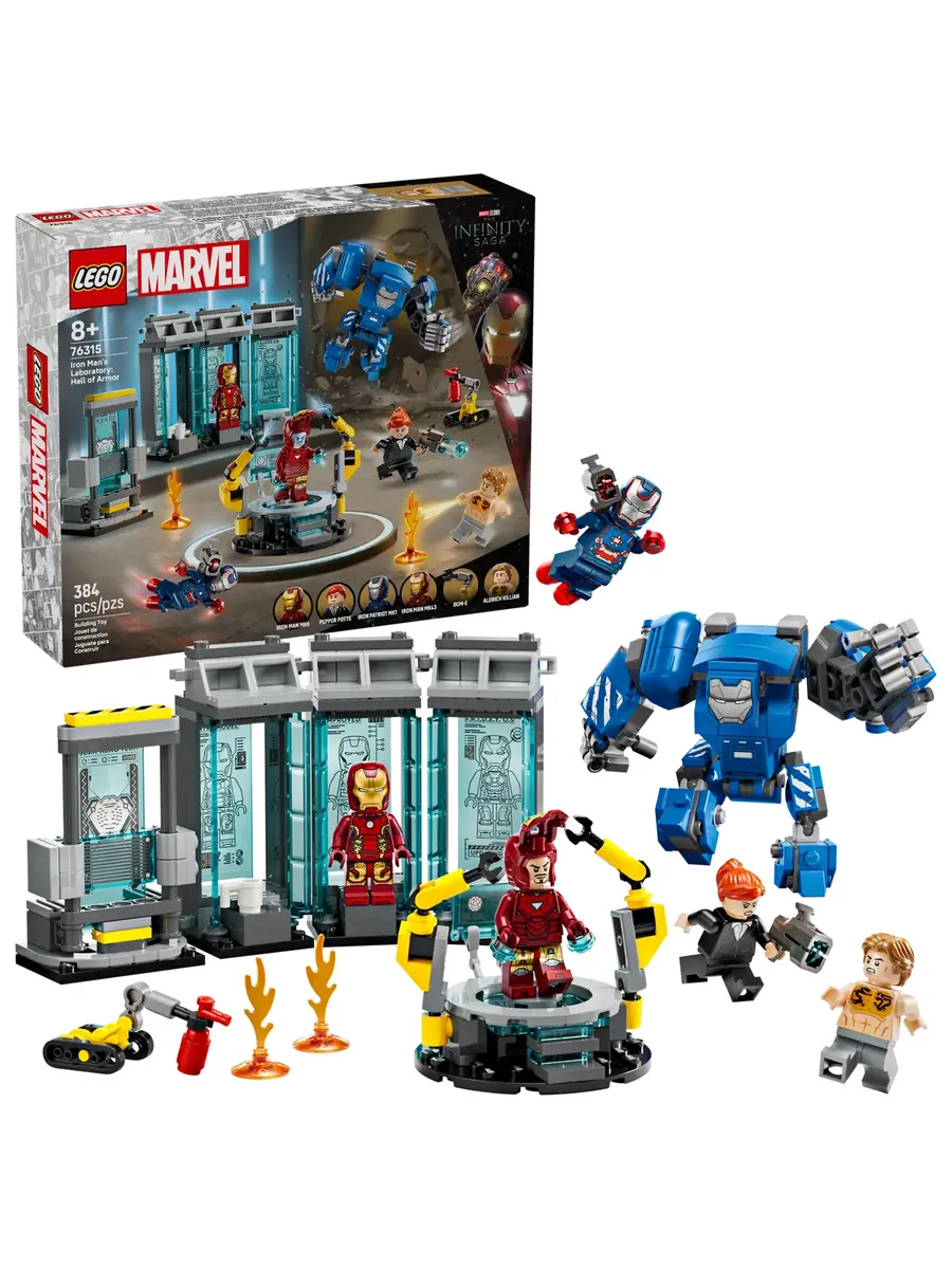 Конструктор MARVEL 76315 Лаборатория Железного человека