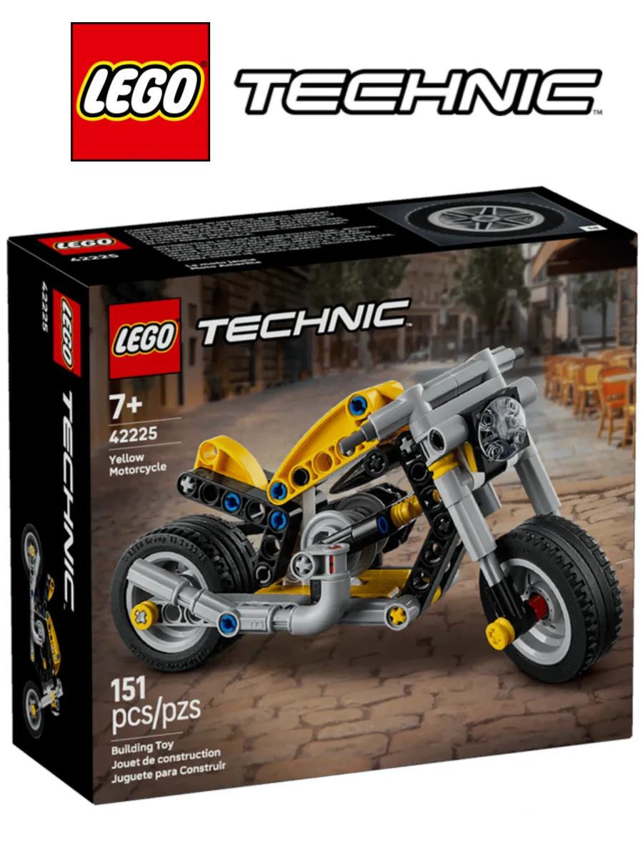 Конструктор Technic 42225 Желтый мотоцикл