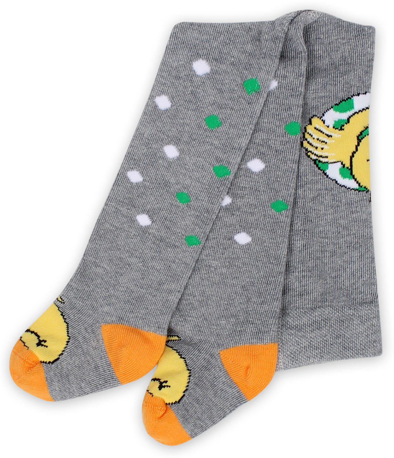 Колготки в горошек с цыпленком RuSocks