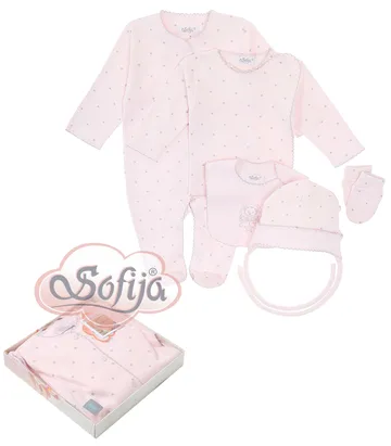 Комплект из 5 предметов для новорожденных Sofija Gwiazdeczka