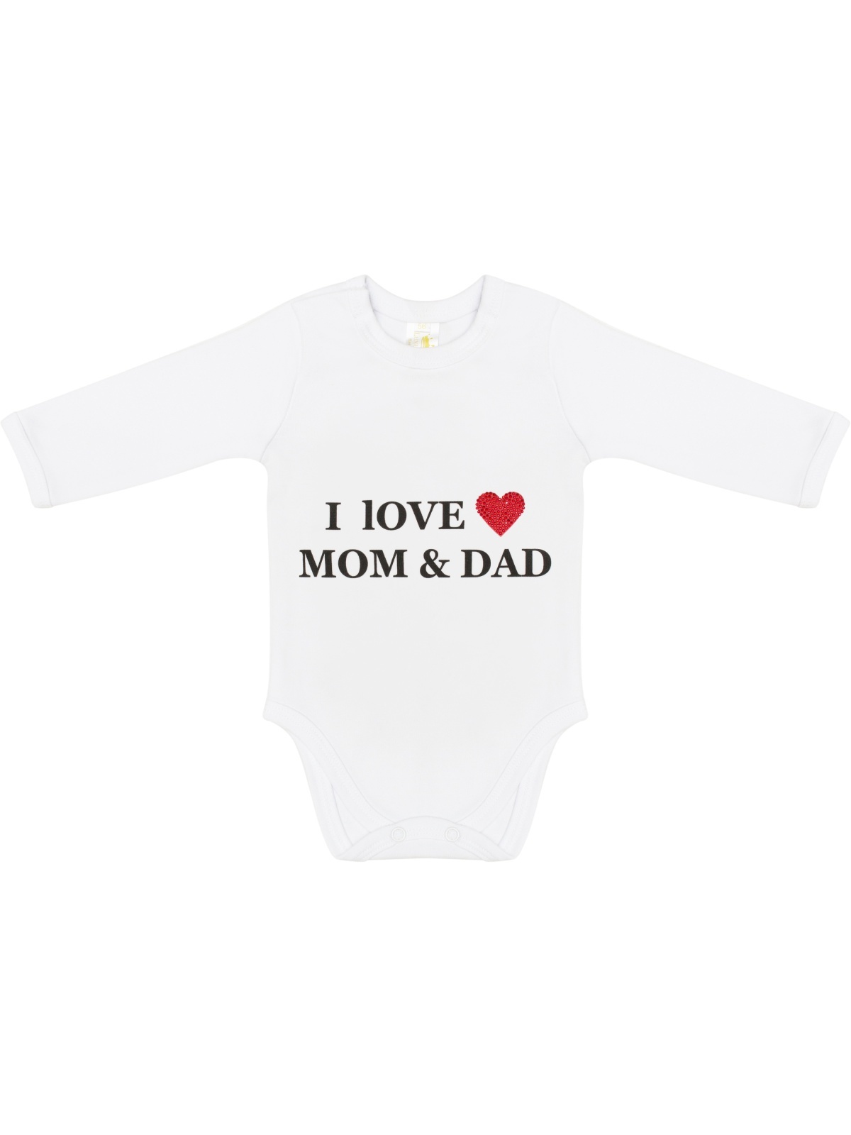 Боди с надписью I Love Mom & Dad