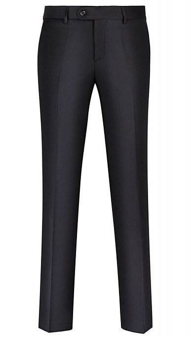 Черно-синие брюки в полоску STENSER