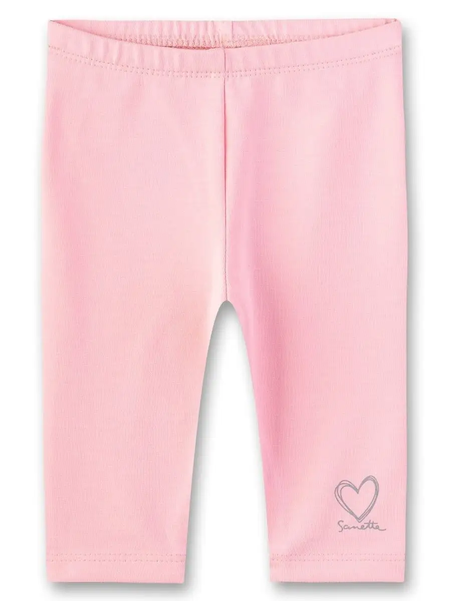 Легинсы розовые для девочки Sanetta KIDSWEAR — фото 4