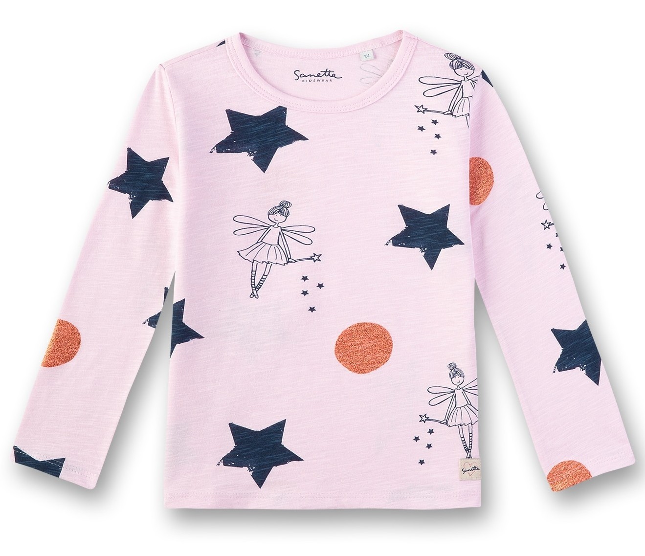 Лонгслив с феями Sanetta KIDSWEAR