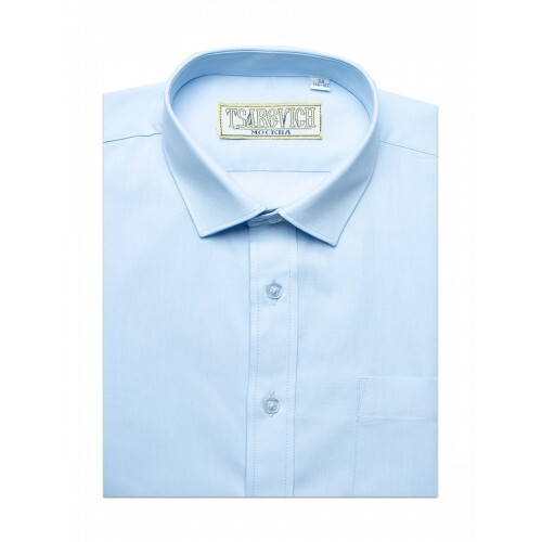 Нежно-голубая сорочка TSAREVICH Slim Fit — фото 2