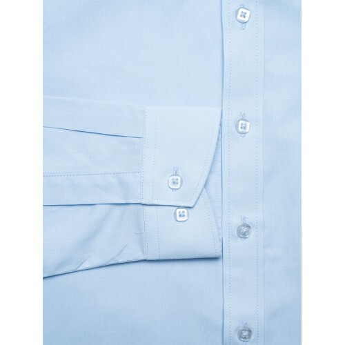 Нежно-голубая сорочка TSAREVICH Slim Fit — фото 6
