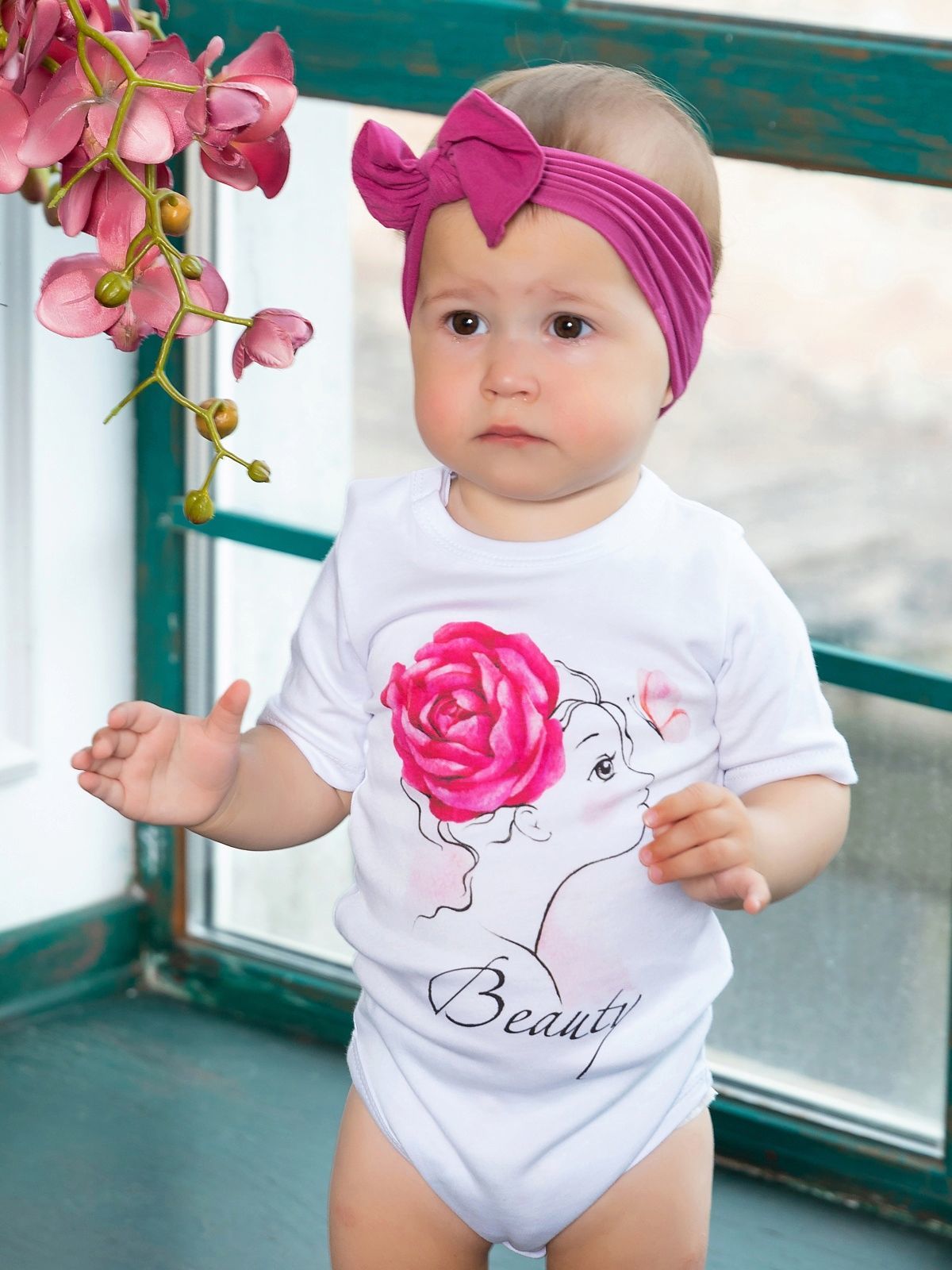 Боди с коротким рукавом "Beauty"