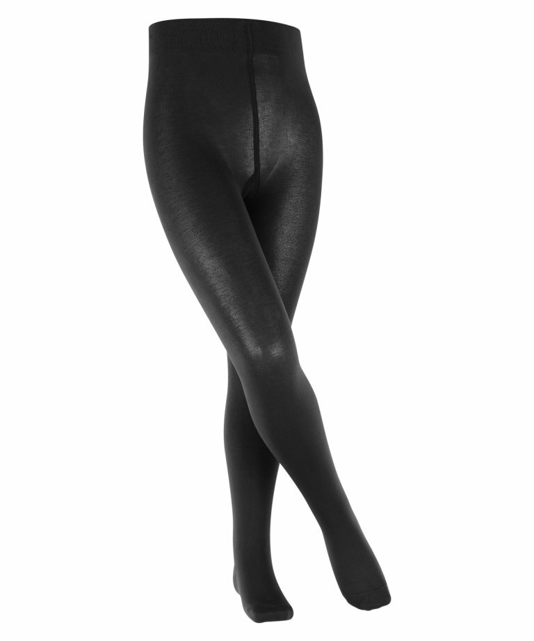 Колготки черные матовые FALKE Cotton Touch