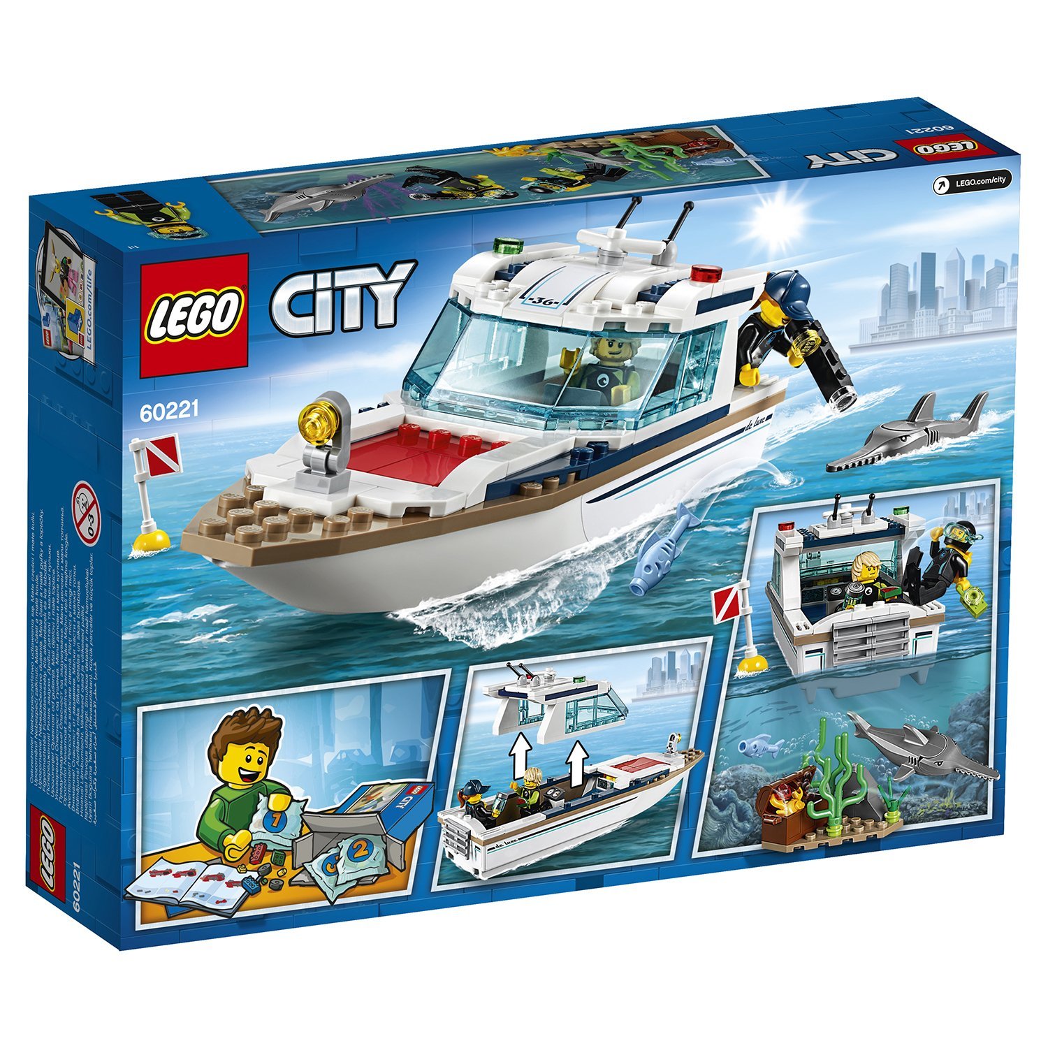 Яхта для дайвинга City Great Vehicles LEGO 60221 — фото 3