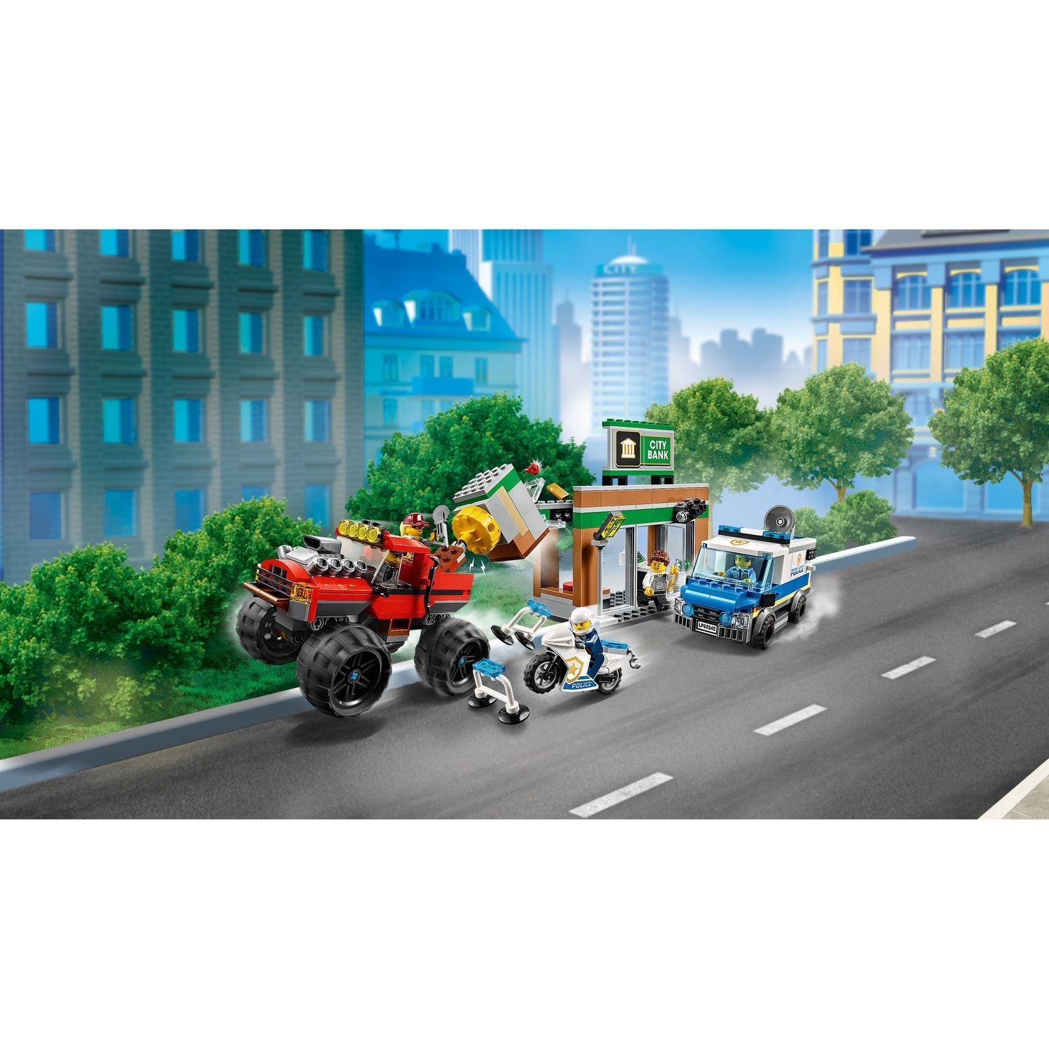 Ограбление полицейского монстр-трака City Police LEGO — фото 8