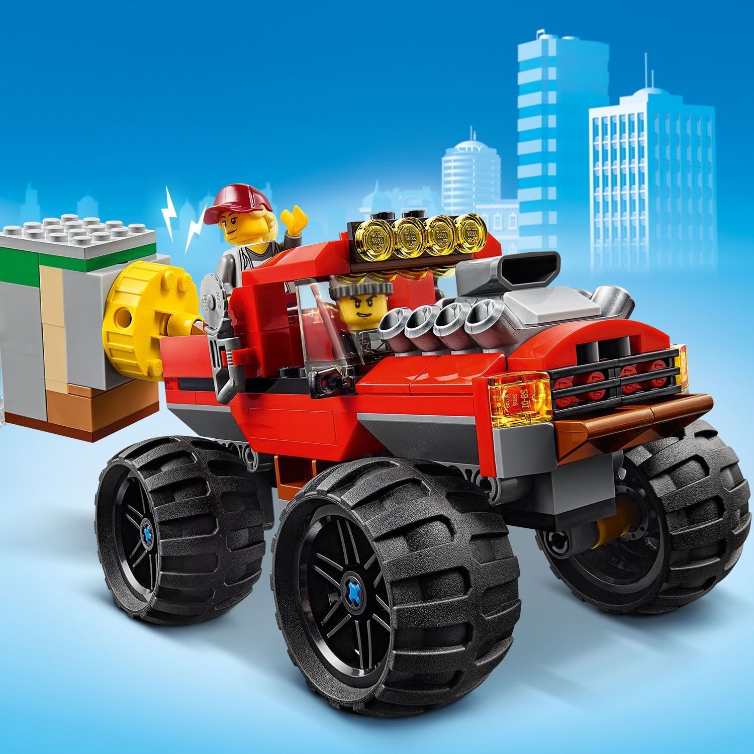 Ограбление полицейского монстр-трака City Police LEGO — фото 5