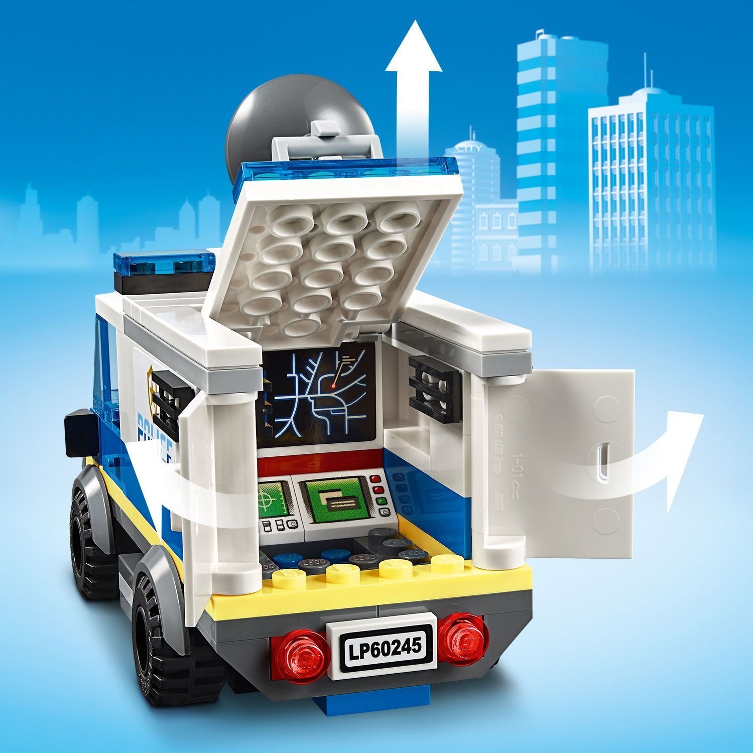 Ограбление полицейского монстр-трака City Police LEGO — фото 7