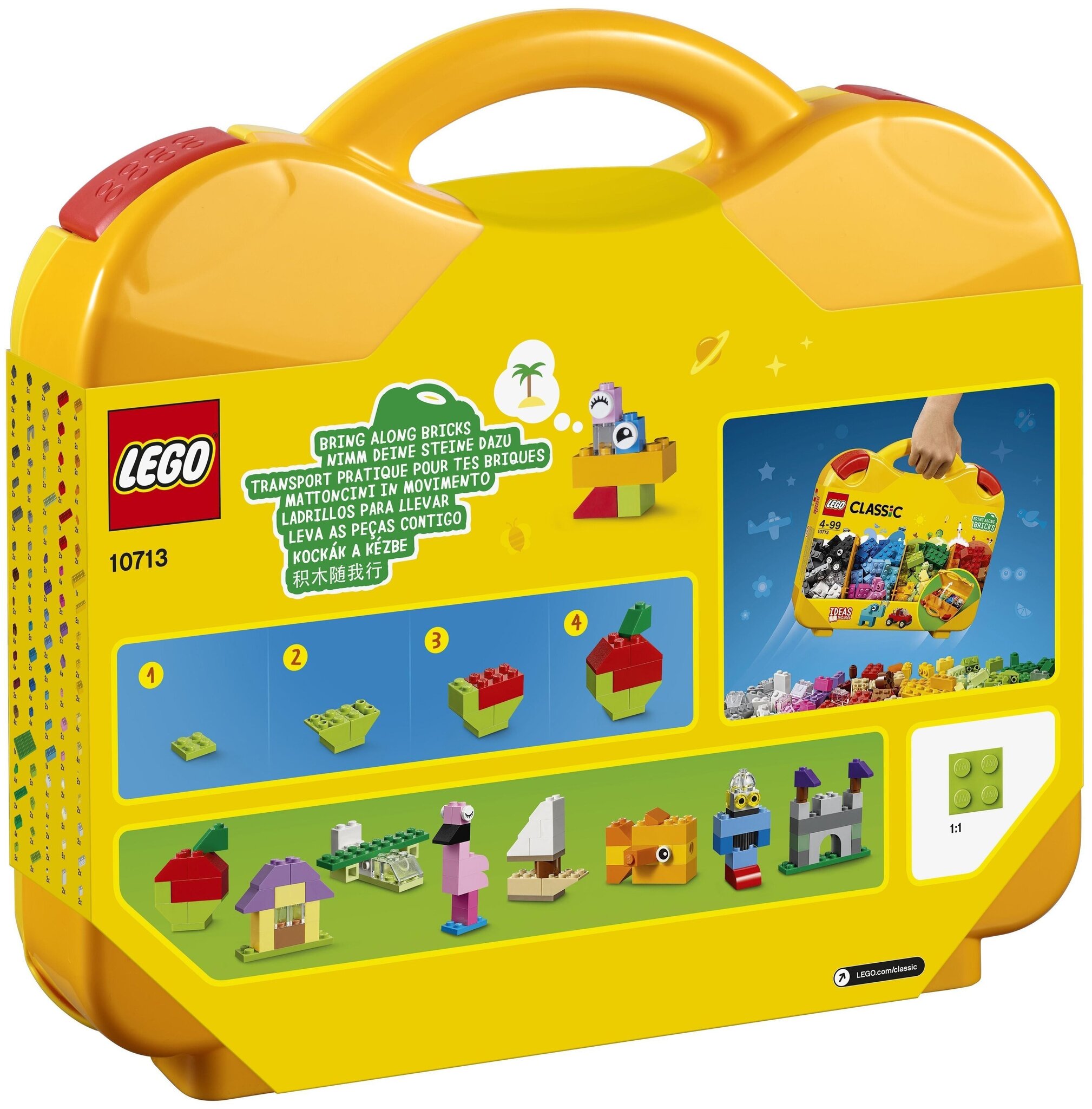 Конструктор LEGO Classic 10713 Чемоданчик для творчества и конструирования — фото 3