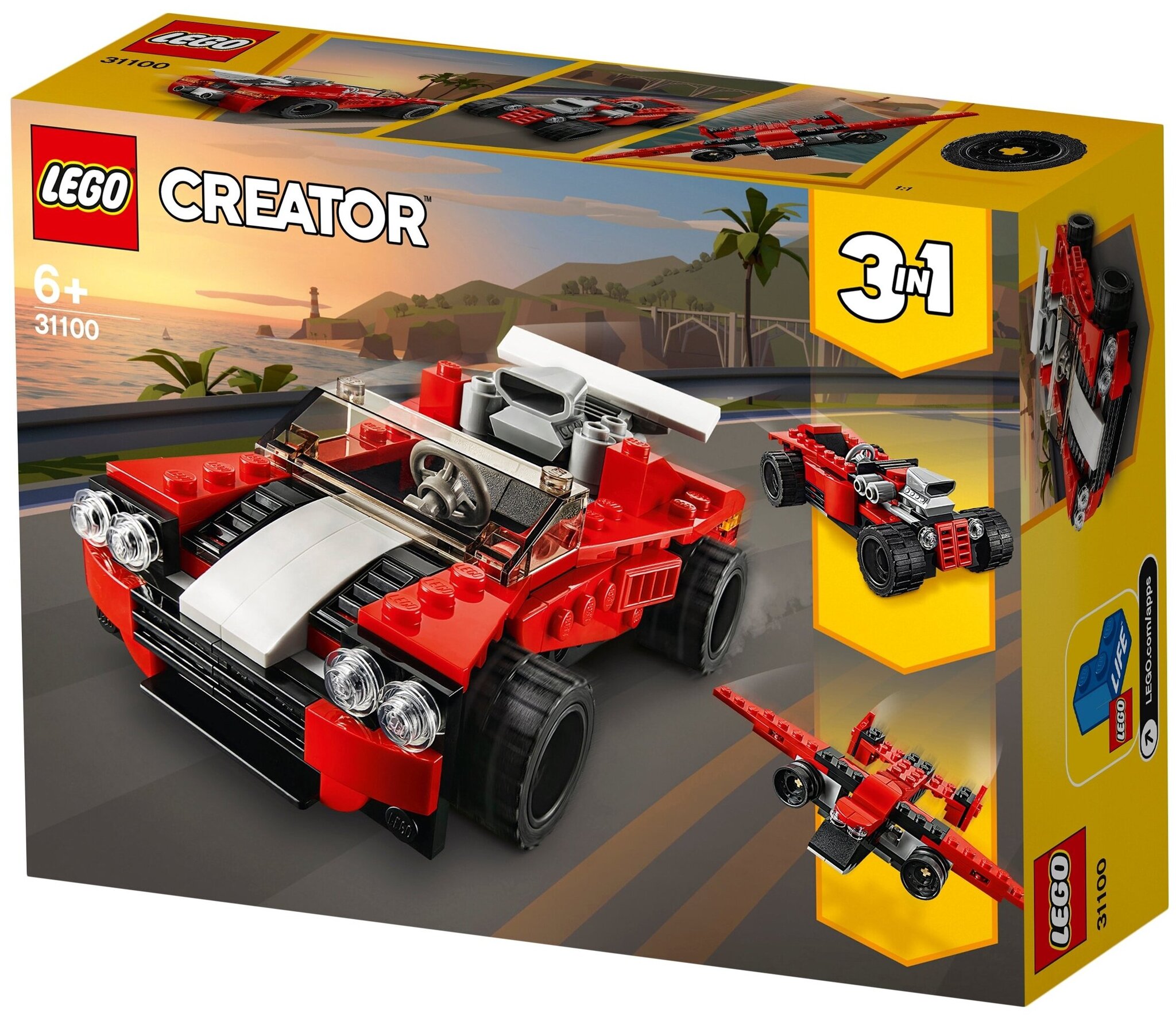 Конструктор LEGO Creator 31100 Спортивный автомобиль — фото 17