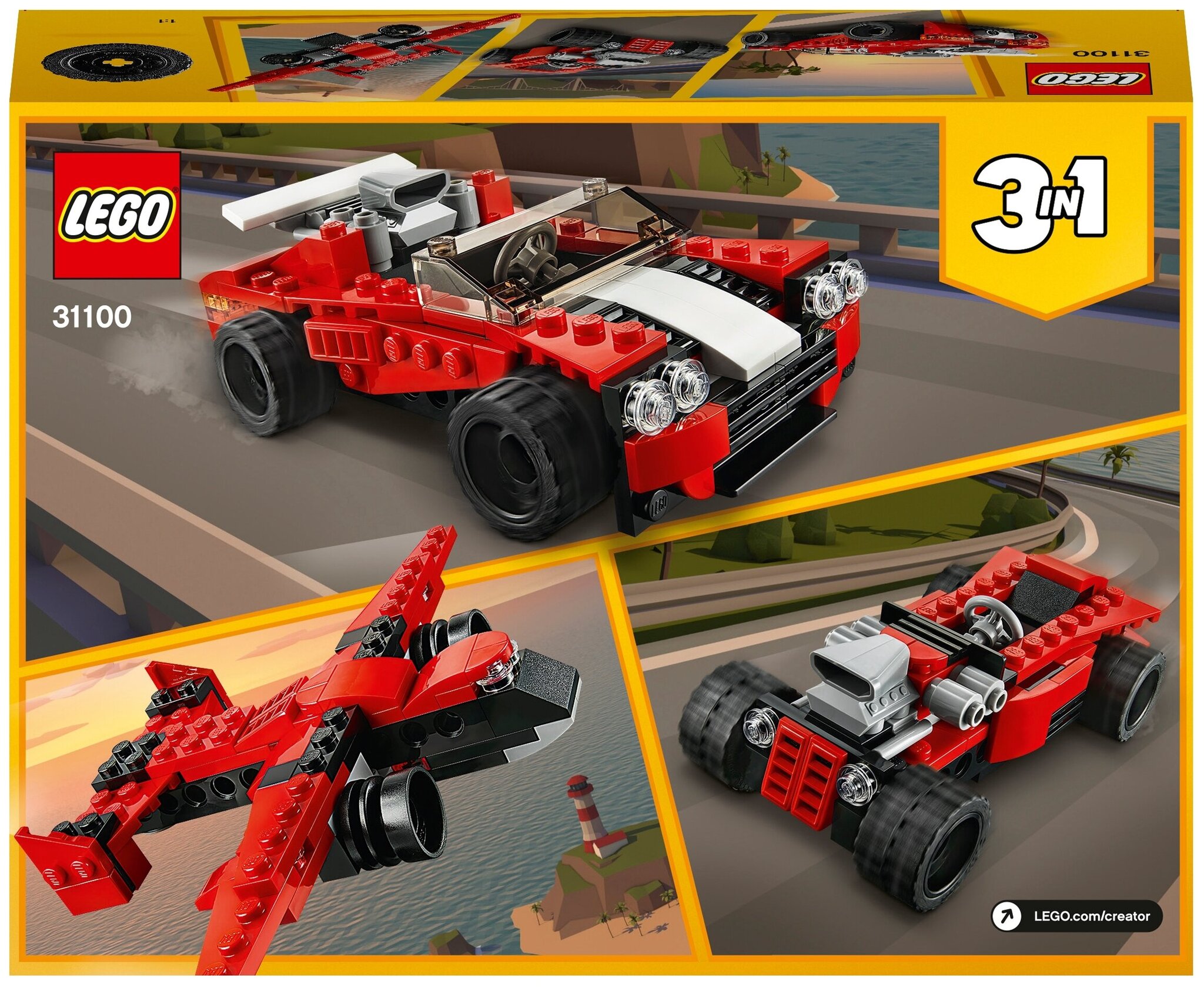 Конструктор LEGO Creator 31100 Спортивный автомобиль — фото 3