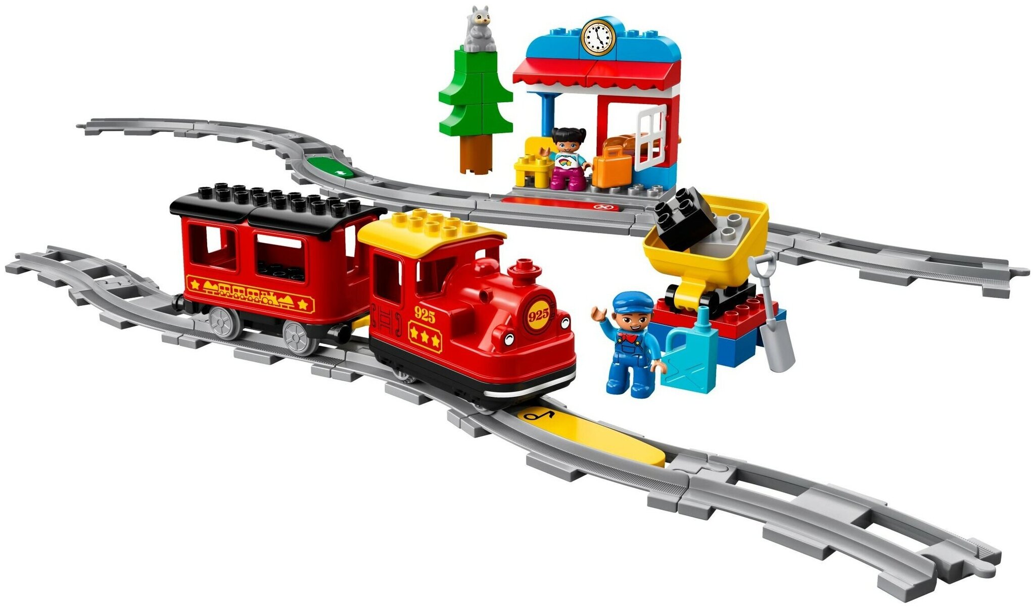 Конструктор LEGO DUPLO Town 10874 Поезд на паровой тяге — фото 3