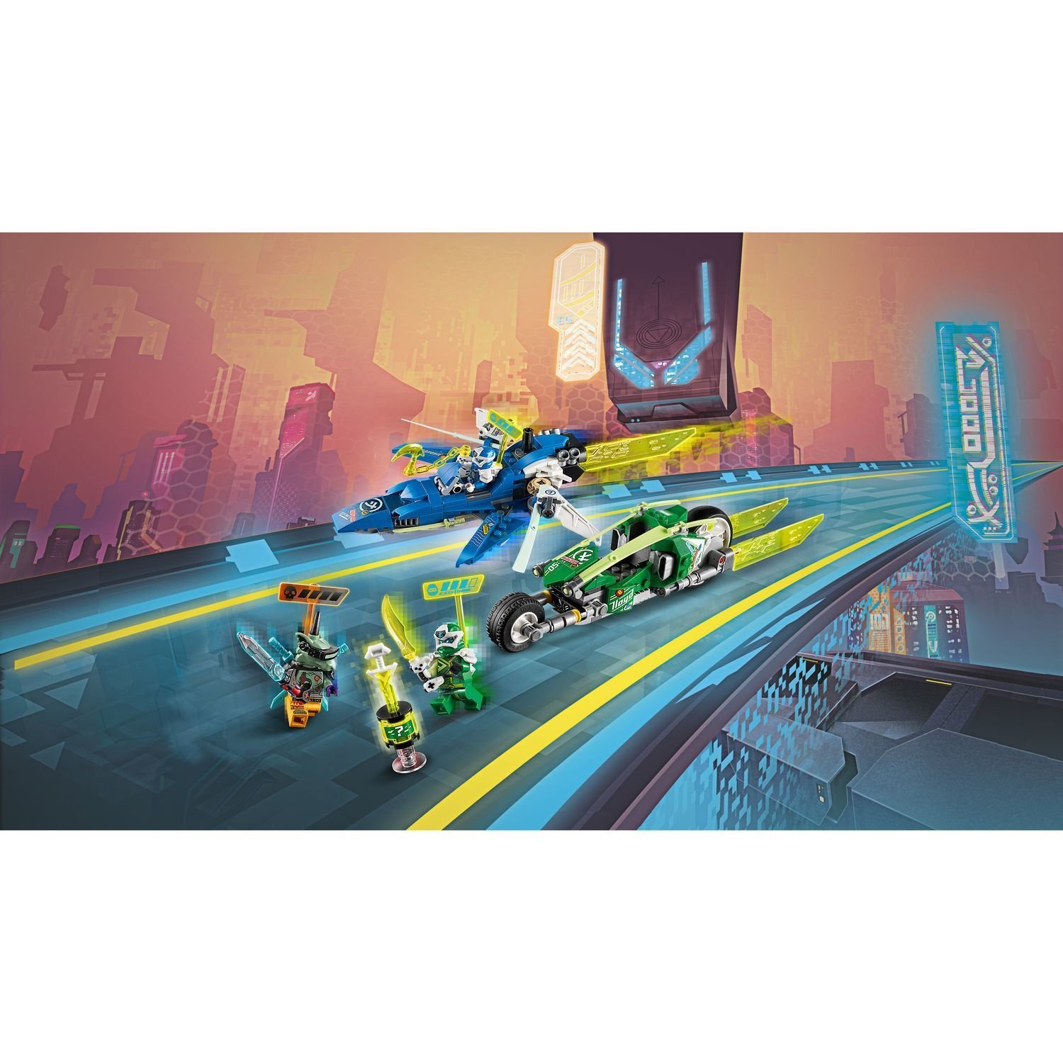 Скоростные машины Джея и Ллойда Ninjago LEGO — фото 12