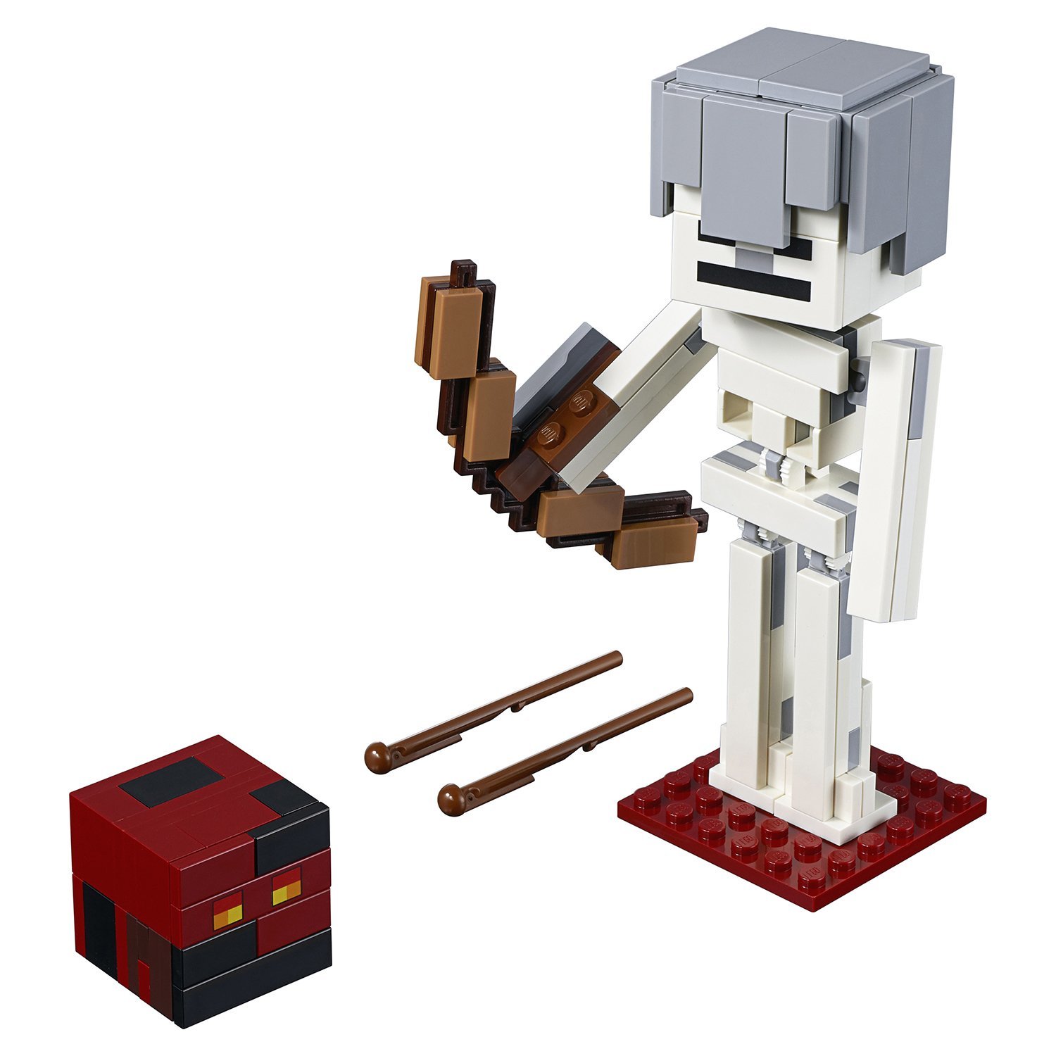 Большая фигурка: скелет с кубом магмы Minecraft LEGO — фото 2