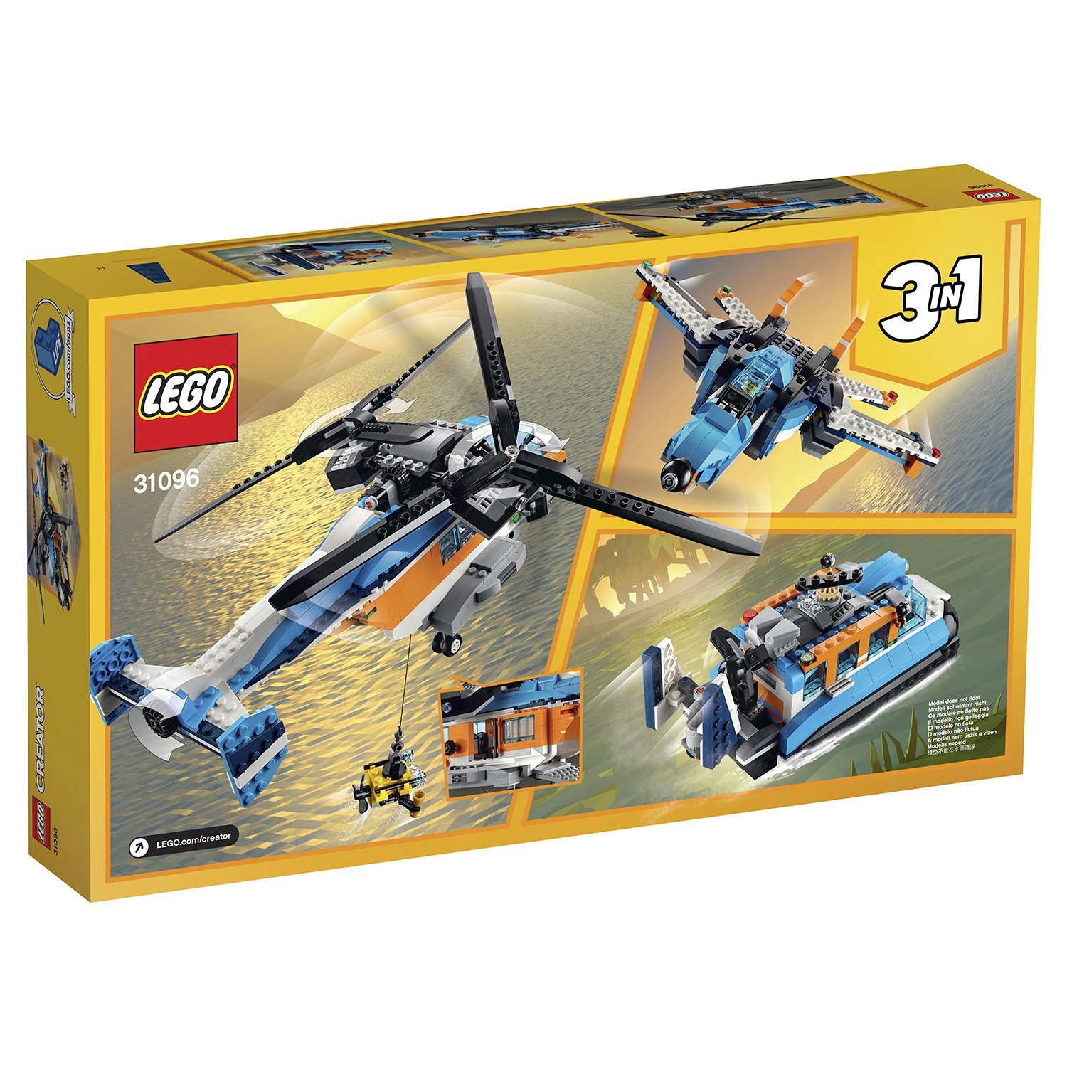 Двухроторный вертолёт Creator LEGO 3 в 1 — фото 2