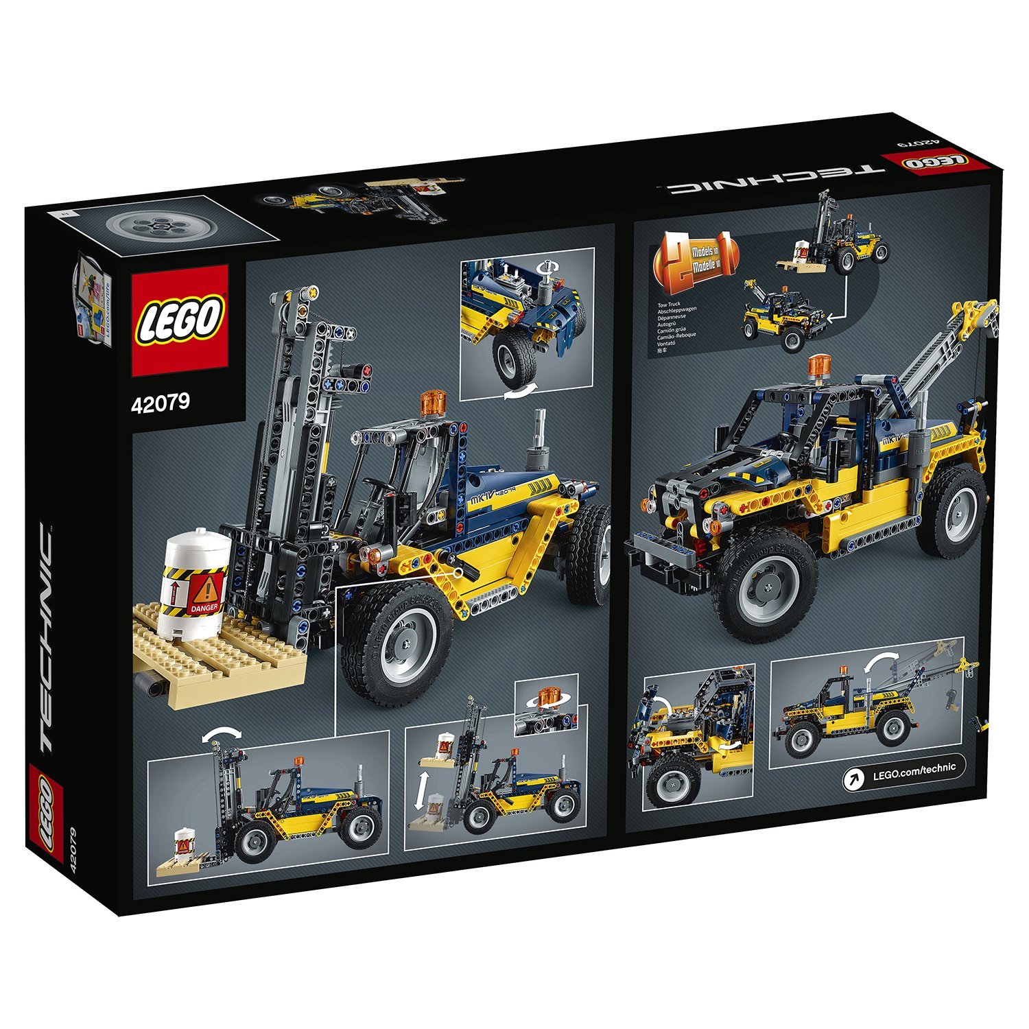 Сверхмощный вилочный погрузчик 2 в 1 Technic LEGO — фото 3