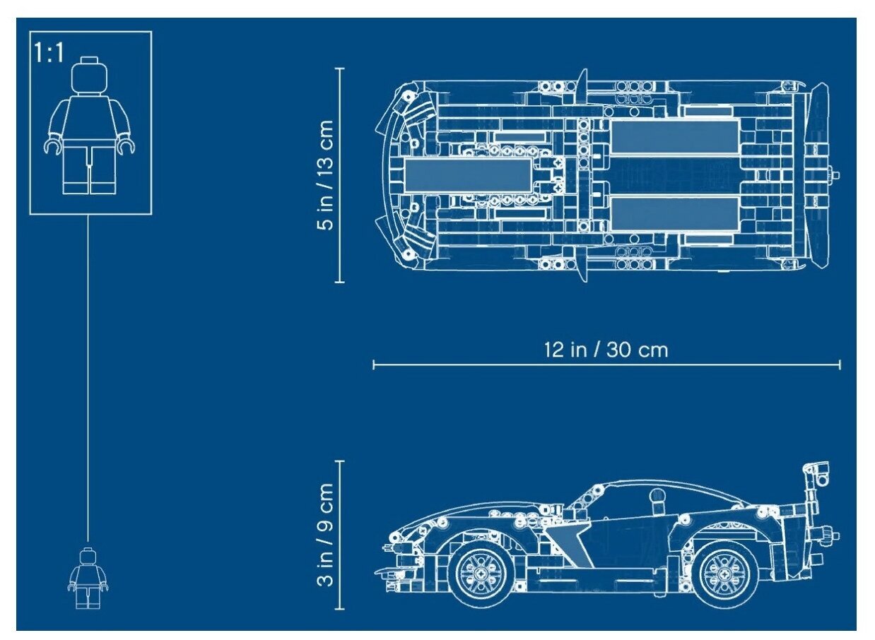 Конструктор LEGO Technic Chevrolet Corvette ZR1 42093 — фото 17