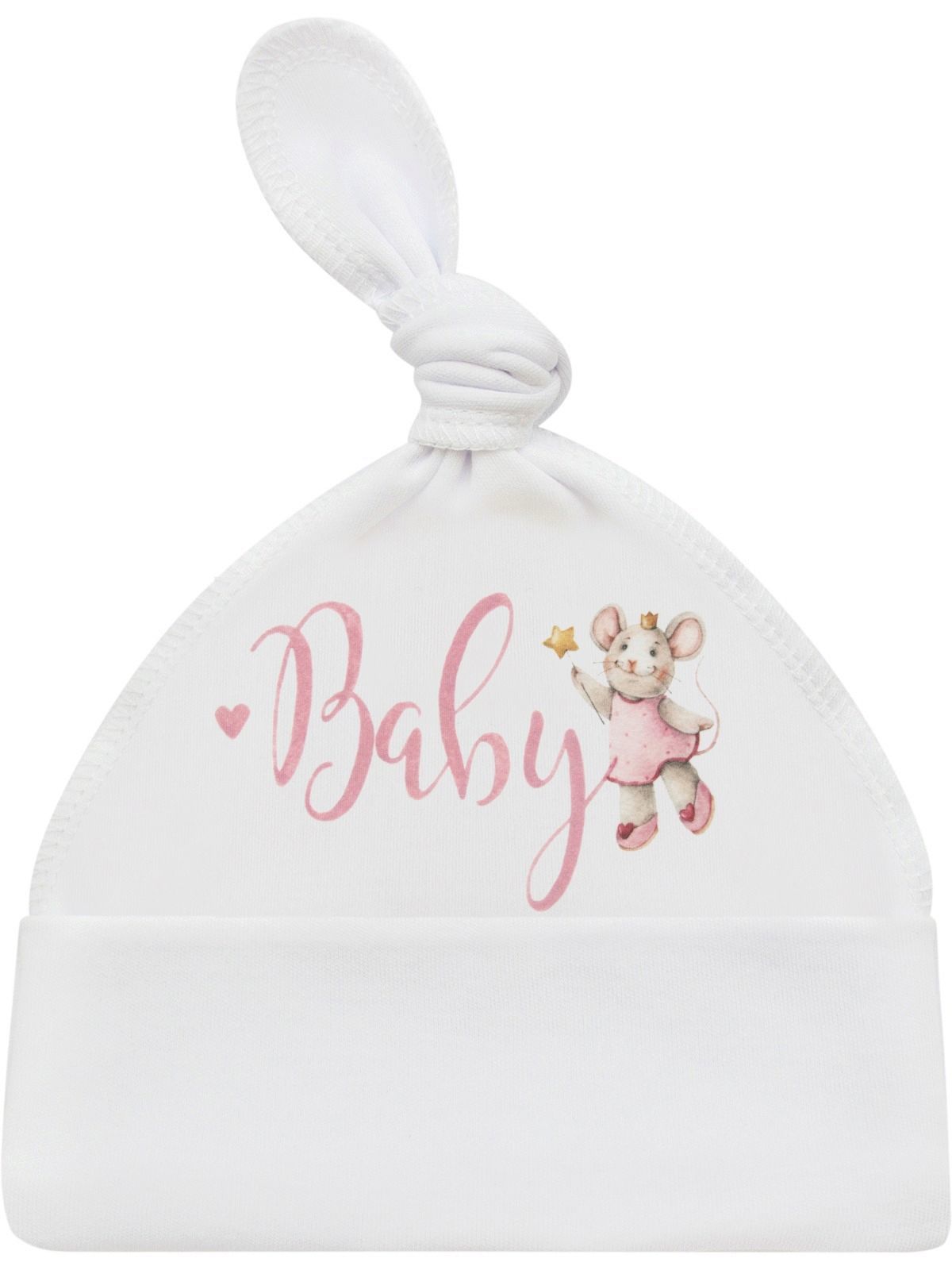 Шапочка с принтом "Baby мышка"