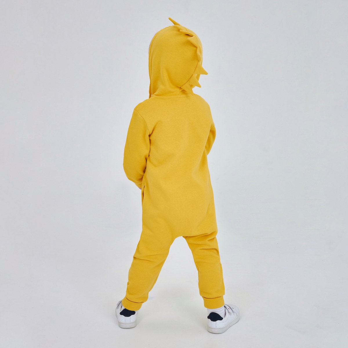 Желтый комбинезон для мальчика из футера KOGANKIDS — фото 6