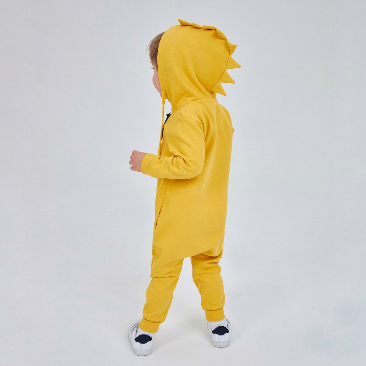 Желтый комбинезон для мальчика из футера KOGANKIDS — фото 5
