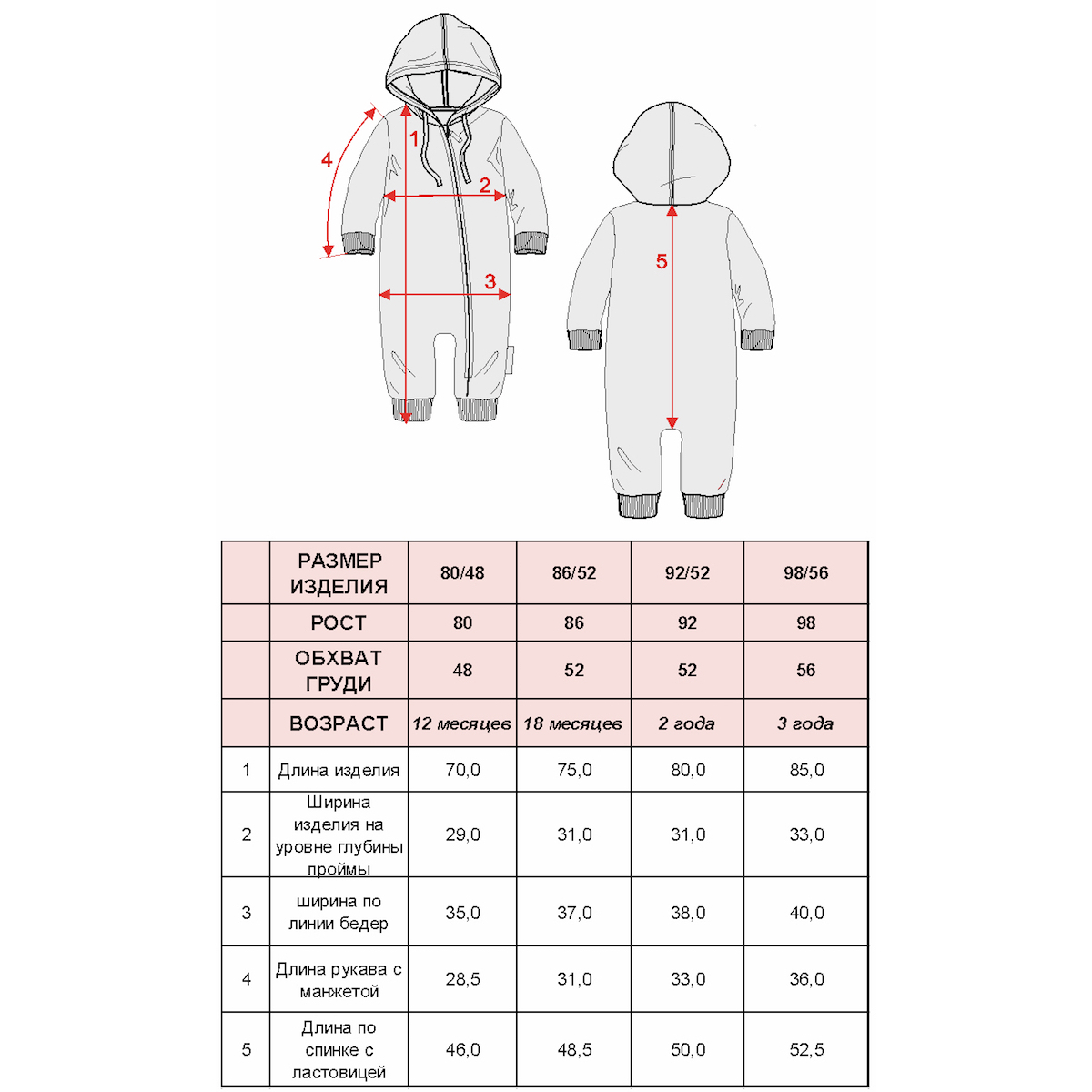 Персиковый комбинезон для девочки из футера KOGANKIDS — фото 10