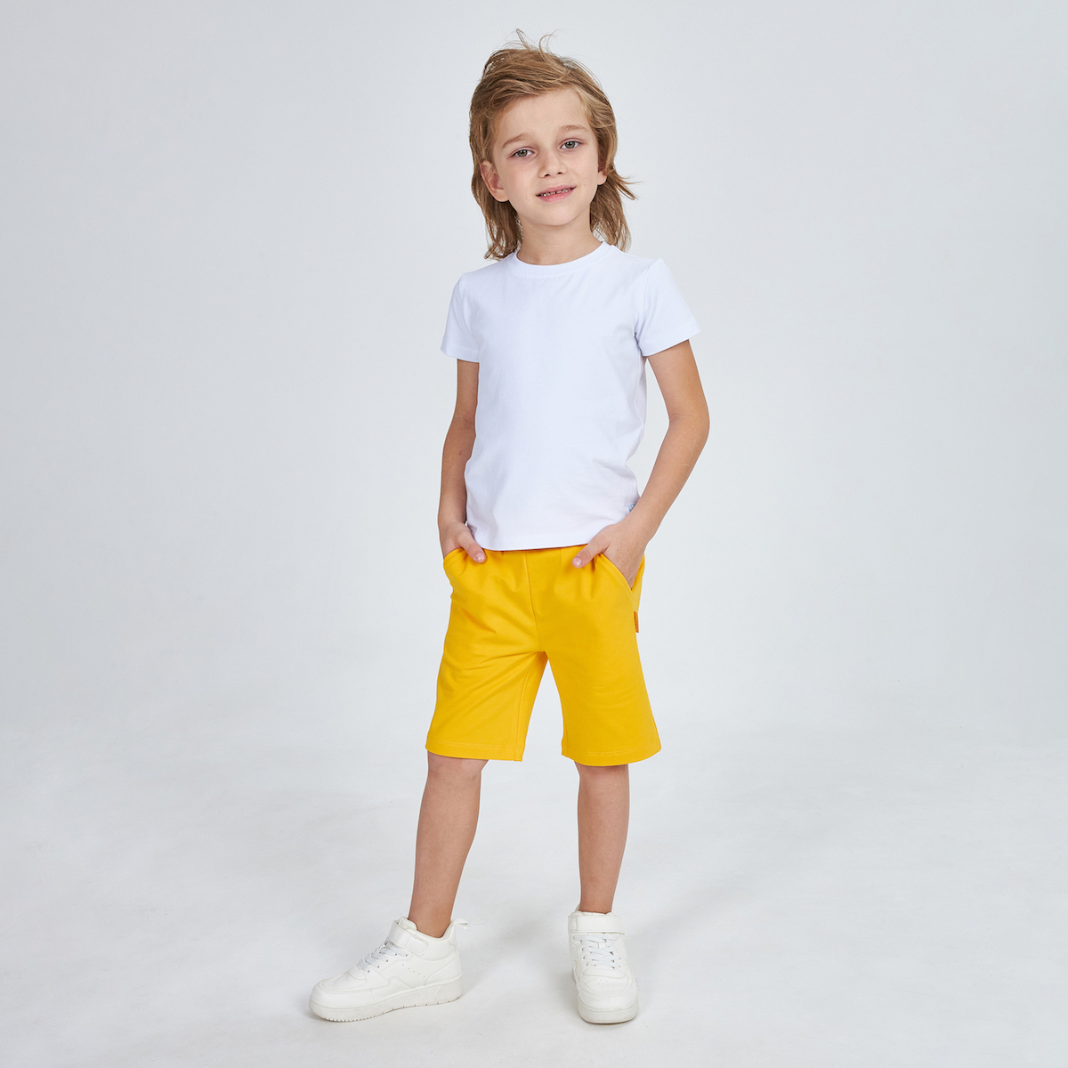 Желтые шорты для мальчика KOGANKIDS — фото 5