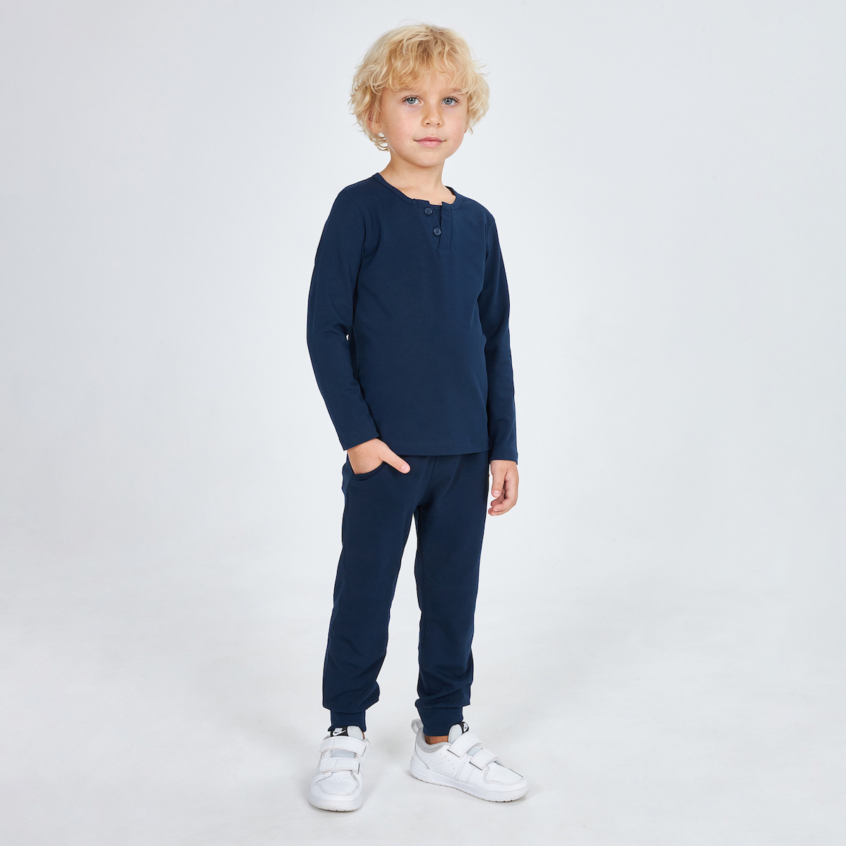 Темно-синие брюки для мальчика KOGANKIDS — фото 9