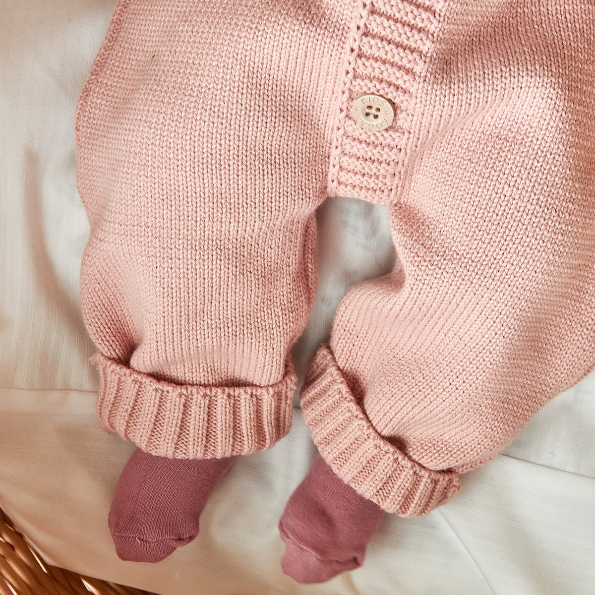 Пепельно-розовый комбинезон для девочки KOGANKIDS — фото 6