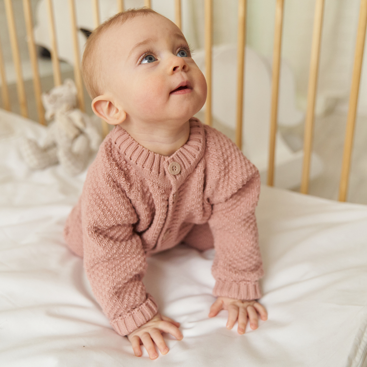 Пепельно-розовый комбинезон для девочки KOGANKIDS — фото 3