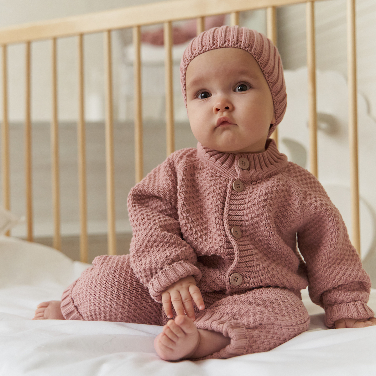 Пепельно-розовый комбинезон для девочки KOGANKIDS — фото 5