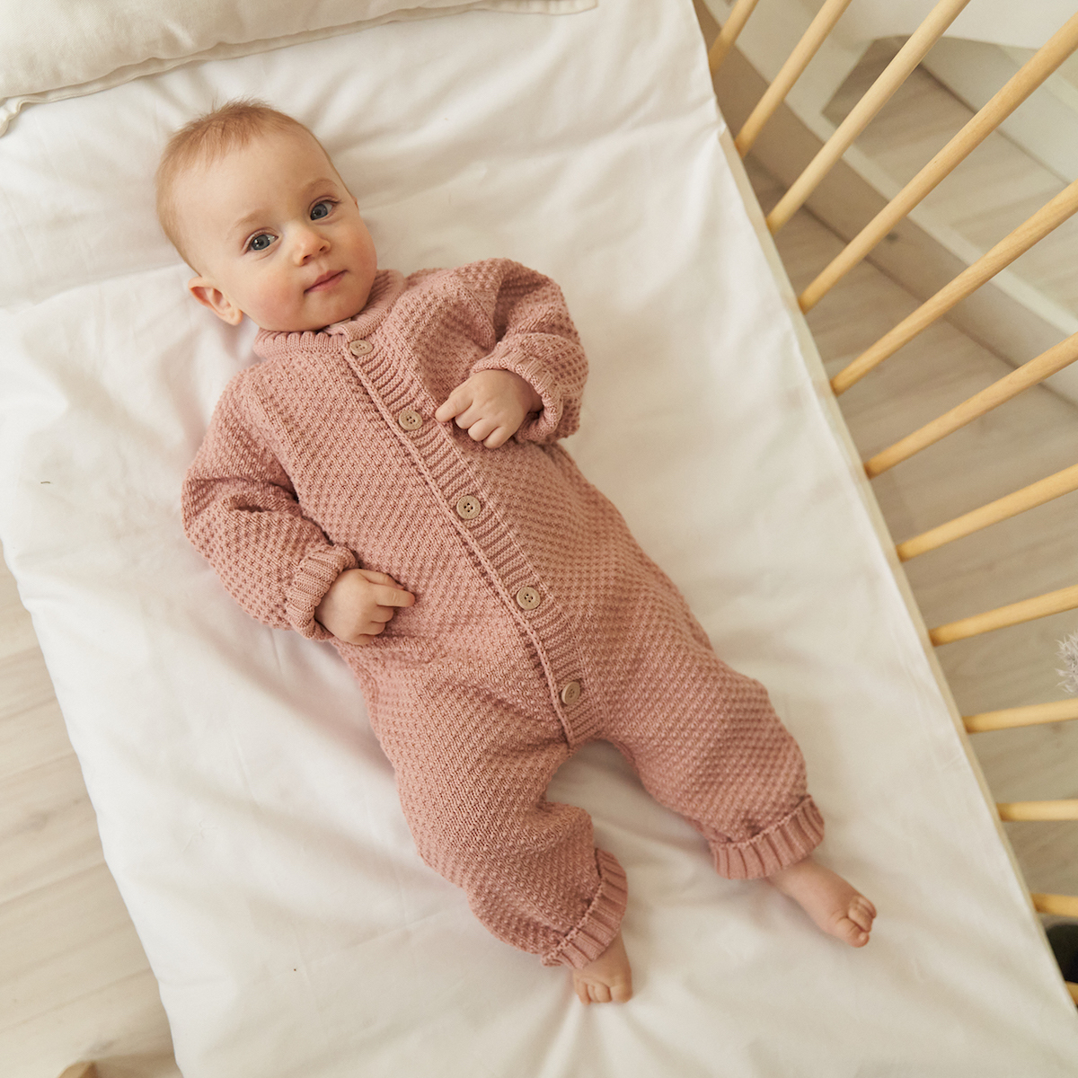 Пепельно-розовый комбинезон для девочки KOGANKIDS — фото 2