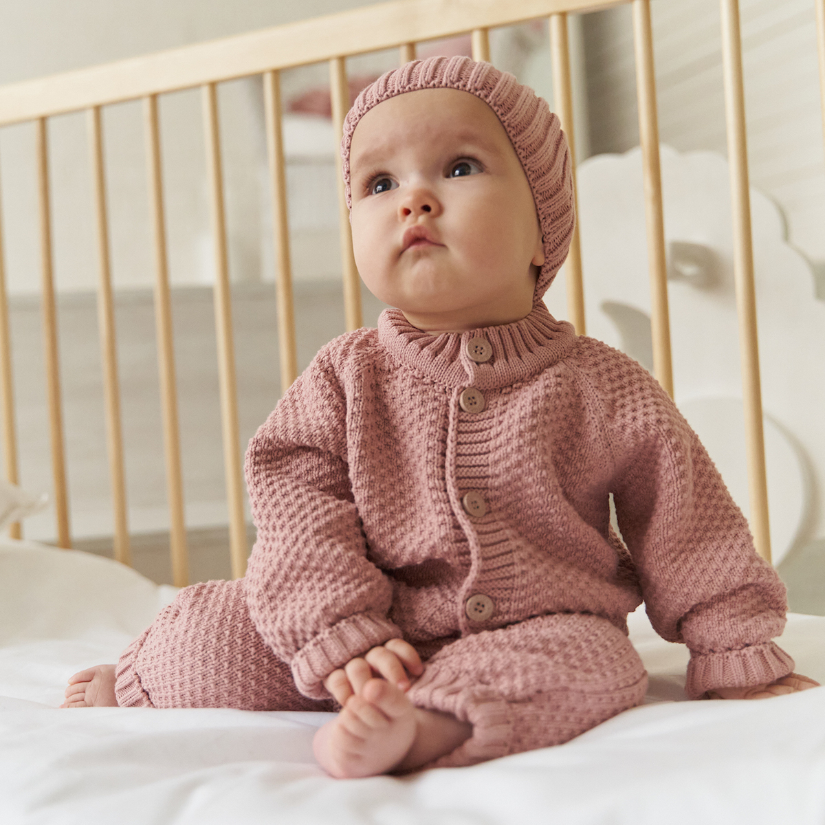 Пепельно-розовый комбинезон для девочки KOGANKIDS — фото 6
