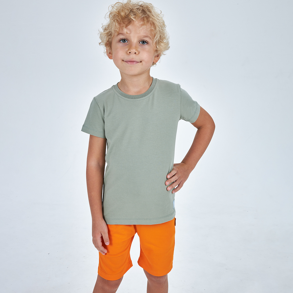 Футболка для мальчика цвета хаки KOGANKIDS — фото 5